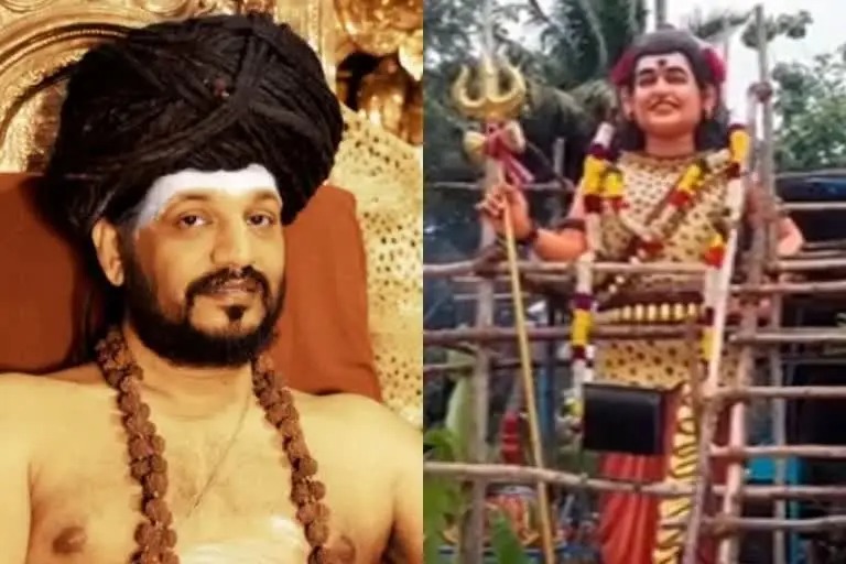  ದೇವಸ್ಥಾನದ ಪ್ರವೇಶ ದ್ವಾರದಲ್ಲಿ ನಿತ್ಯಾನಂದರ 18 ಅಡಿ ಎತ್ತರದ ಪ್ರತಿಮೆ ಸ್ಥಾಪಿಸಿದ ಭಕ್ತ: ಆಕ್ರೋಶಗೊಂಡ ಗ್ರಾಮಸ್ಥರು